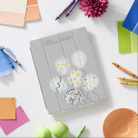 colourful balloon party cute monogram iPad cover<br><div class="desc">colourful party balloons with pastel backgrounds in different colours for you to choose from and your own monogram.</div>