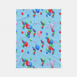 Colourful Balloons Fleece Blanket