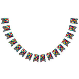 Colourful Balloons Gender Neutral Birthday Banner