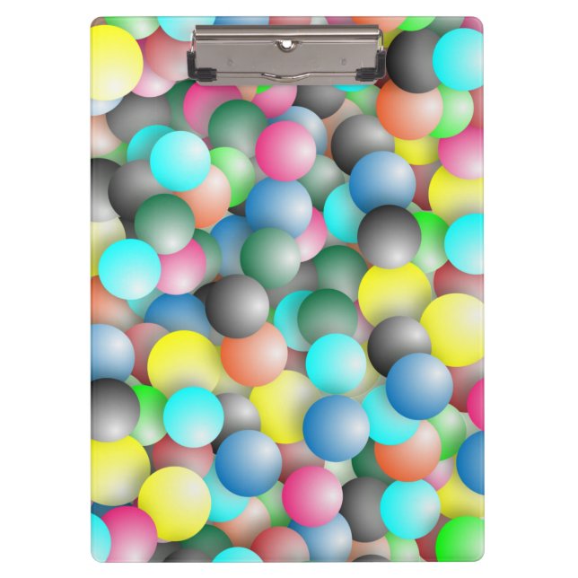 Colourful Balloons Pattern-20837 Clipboard (Front)