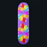 Colourful Balloons Skateboard<br><div class="desc">Colourful Balloons Skateboard - or Choose / add your favourite background colours !</div>