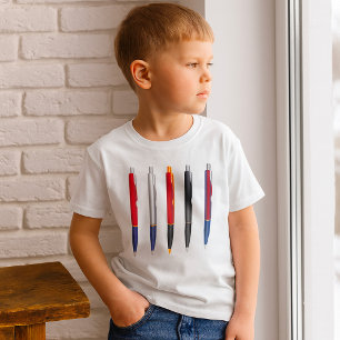 Colourful Ballpoint Pen Set T-Shirt