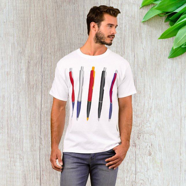 Colourful Ballpoint Pen Set T-Shirt (Creator Uploaded)