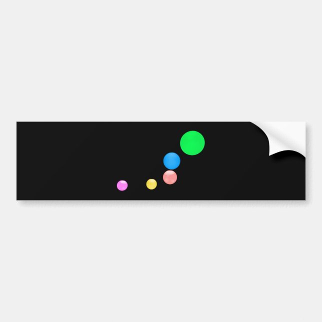 Colourful Balls Bumper Sticker (Front)