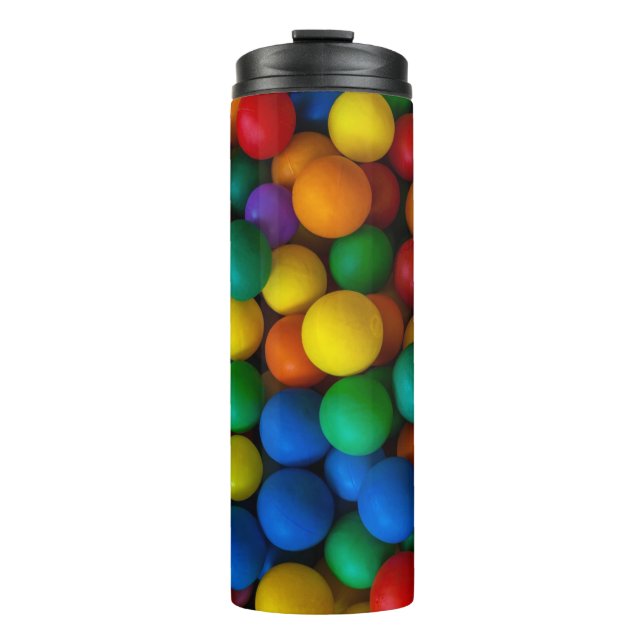 Colourful Balls Pattern Cute bright  Thermal Tumbler (Front)