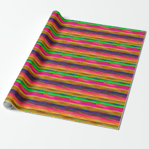 colourful bands wrapping paper