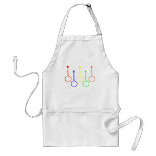 colourful banjos standard apron