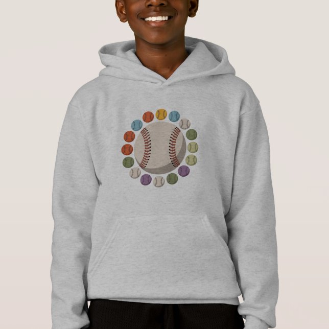  Colourful Baseball Circle (Front)