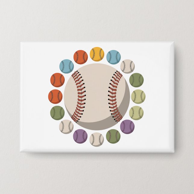  Colourful Baseball Circle (Front)