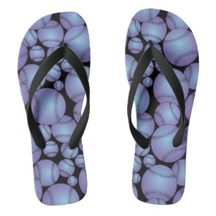 Colourful Baseballs Jandals