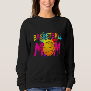 Colourful Basketball Mum Cute Mothers Day For Mu Sweatshirt