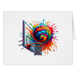 Colourful Basketball Tie Dye Colour Splash Basketb