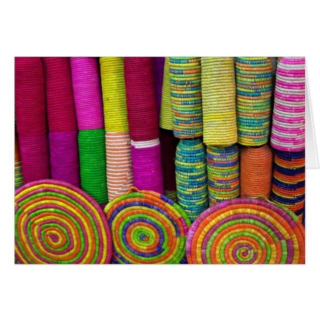 Colourful Baskets At Market (Front Horizontal)