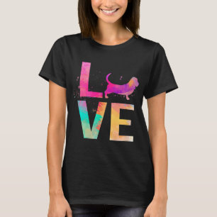 Colourful Basset Hound Dog Mum Gifts Basset Hound T-Shirt