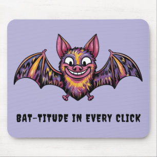 Colourful Bat Mouse Pad