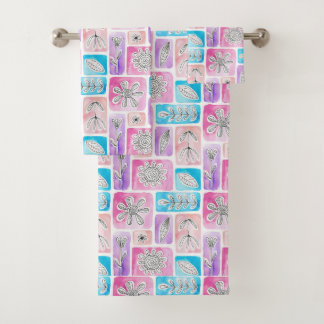 Colourful Bath Towels Set