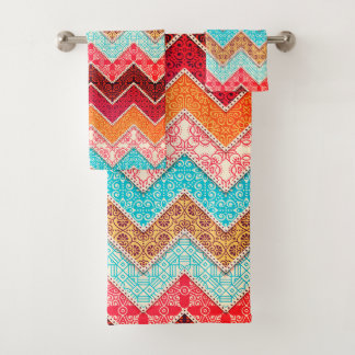 Colourful Bath Towels Set