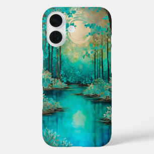 Colourful Batik Forest Art iPhone Case