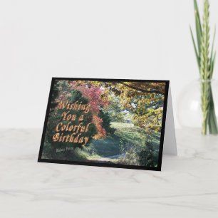 Colourful Bday Card-customise it Card