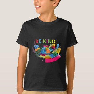 Colourful Be Kind Abstract Kindness Uplifting Cute T-Shirt