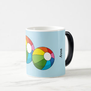 Colourful Beach Ball   Add your Name Magic Mug