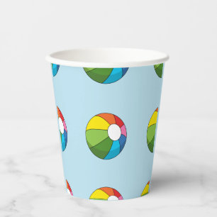 Colourful Beach Ball Paper Cups
