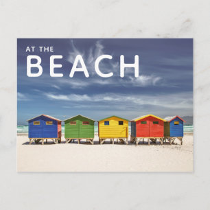 Colourful Beach Houses   Muizenberg, South Africa Postcard
