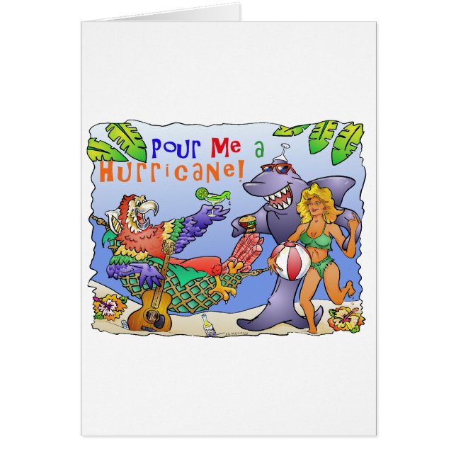 Colourful beach party design. (Front)