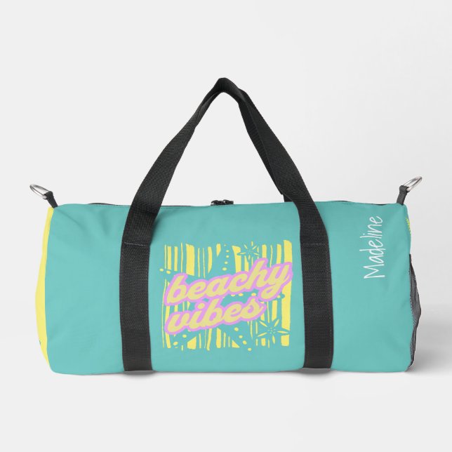 Colourful Beach Seashells Duffle Bag (Front)