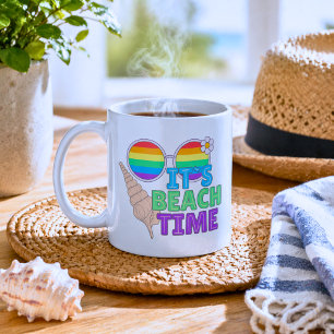 Colourful Beach Time Coffee Mug