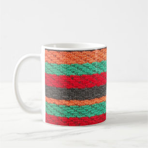 Colourful Beach Towel Stripes Coffee Mug