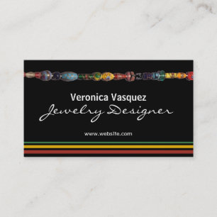 Colourful Beads Jewellery Business Card