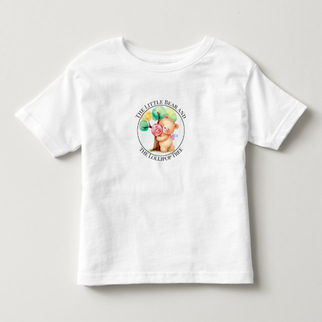 Colourful Bear Candy Tree Childrens Toddler T-Shir T-Shirt (Front)