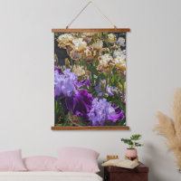 Colourful Bearded Irises Garden Floral