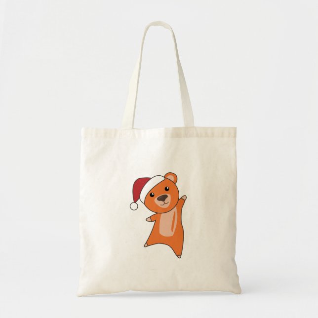Colourful Bears Merry Christmas Winter Animals Bea Tote Bag (Front)