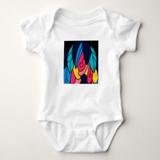 Colourful beauty  baby bodysuit