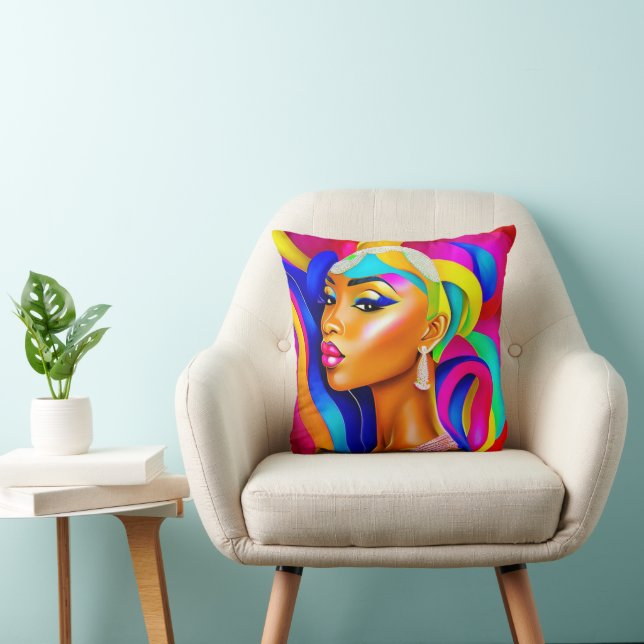 Colourful Beauty Cushion (Chair)