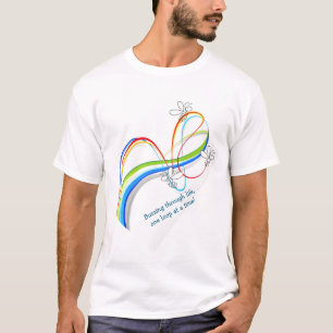 Colourful Bee Flight Path T-Shirt – Fun Buzzing Be