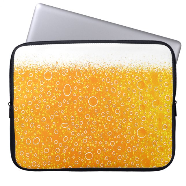 Colourful beer laptop sleeve (Front)