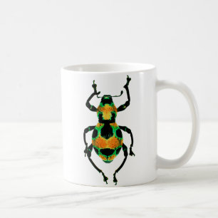Colourful beetle mug