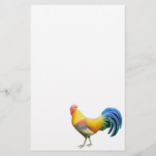 Colourful Belgian Ardenner Rooster Stationery