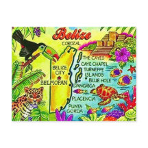 Colourful Belise Postcard