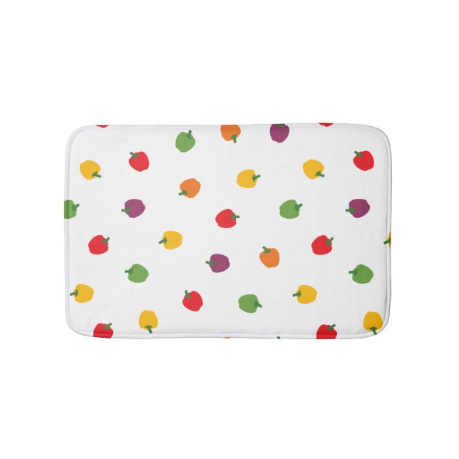 Colourful Bell Peppers Bath Mat (Front)