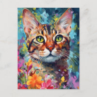 Colourful Bengal cat