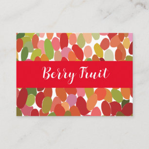 Colourful Berries Fruit  Business Card