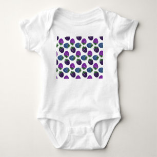 Colourful Berries: Multicolored Seamless Pattern. Baby Bodysuit