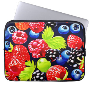 Colourful Berry Medley Design Laptop Sleeve