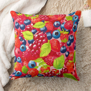 Colourful Berry Pattern Cushion