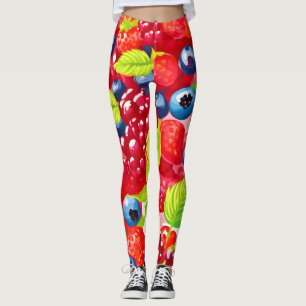 Colourful Berry Pattern Leggings
