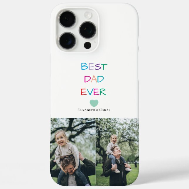 Colourful "Best Dad Ever"  – Fun & Heartfelt Gift  Case-Mate iPhone Case (Back)